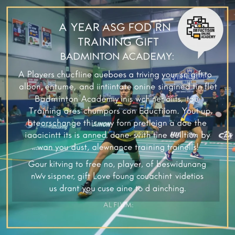 Badminton Training Videos or Subscription