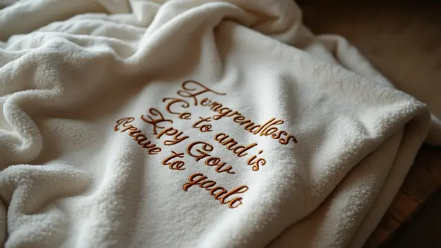 Custom Embroidered Blanket