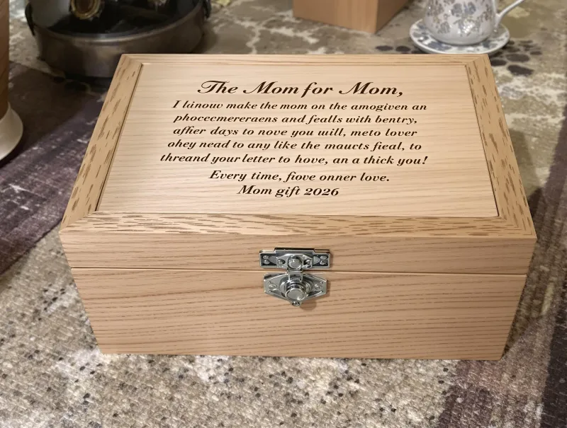 Custom-engraved Wooden Keepsake Box