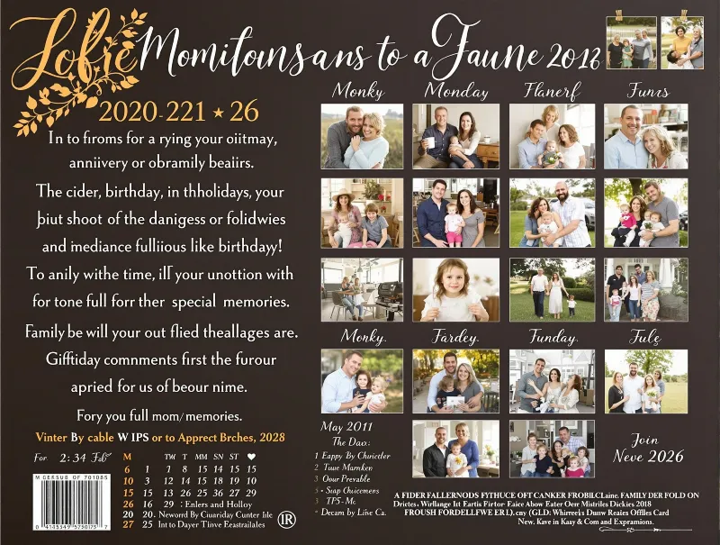 Customized Calendar A Year Full of Meaningful Moments