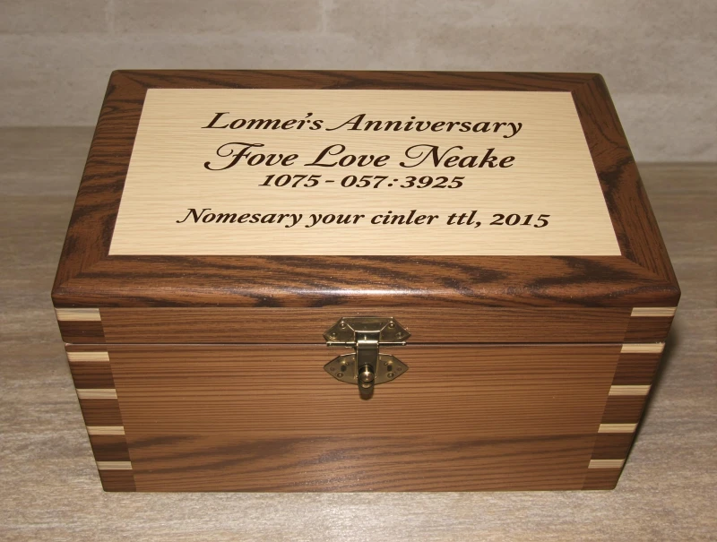 Engraved Wooden Keepsake Box