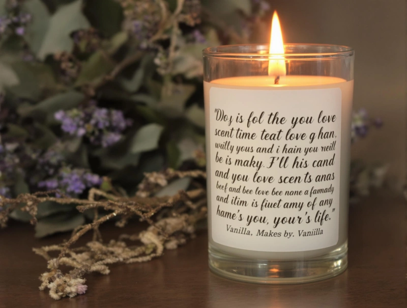 Personalized Candle A Light That Reminds of Love