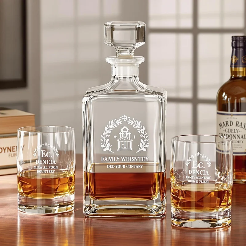 Personalized Whiskey Decanter Set