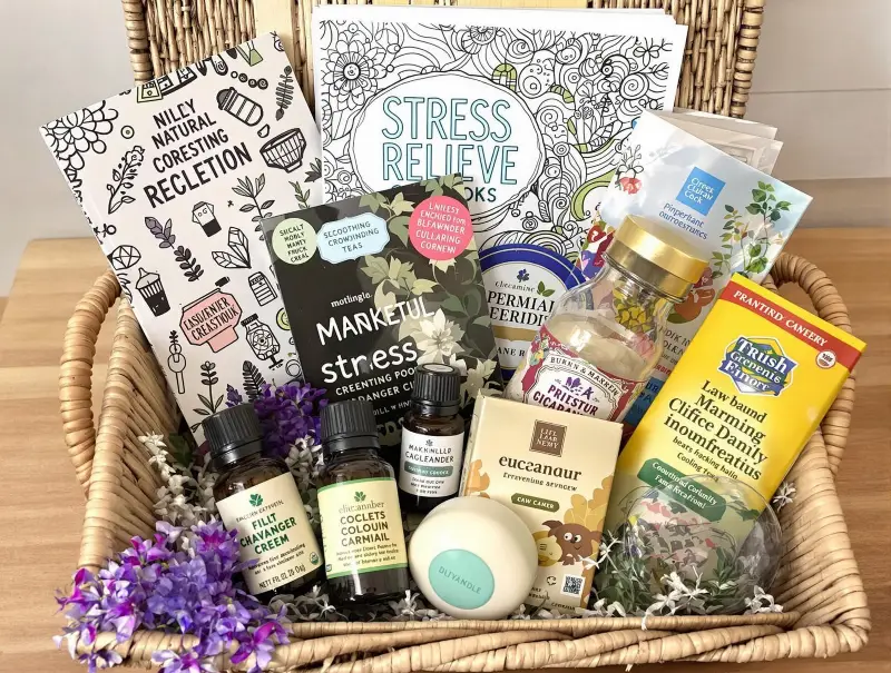 Self-Care Basket for Stress Relief