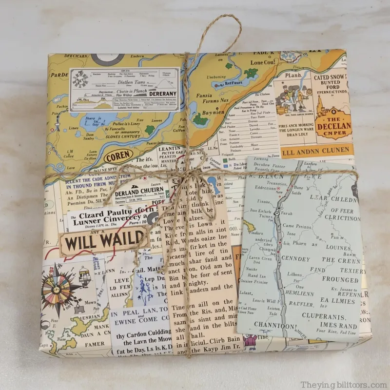 Upcycled Maps and Book Pages