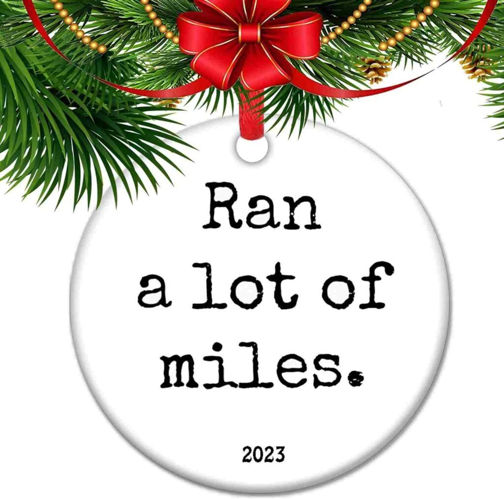 Running Christmas Ornament For Men